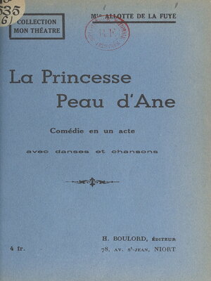 cover image of La princesse Peau d'Âne